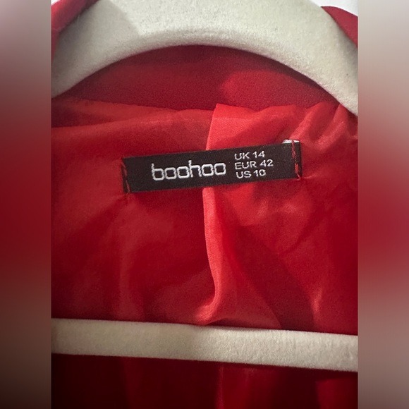 BOOHOO JERSEY KNIT DOUBLE BREASTED BLAZER - Picture 7 of 8